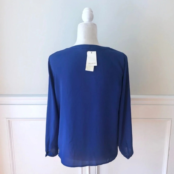 Stitch Fix Skies Are Blue Cobalt Blouse Top NWT - Picture 2 of 4